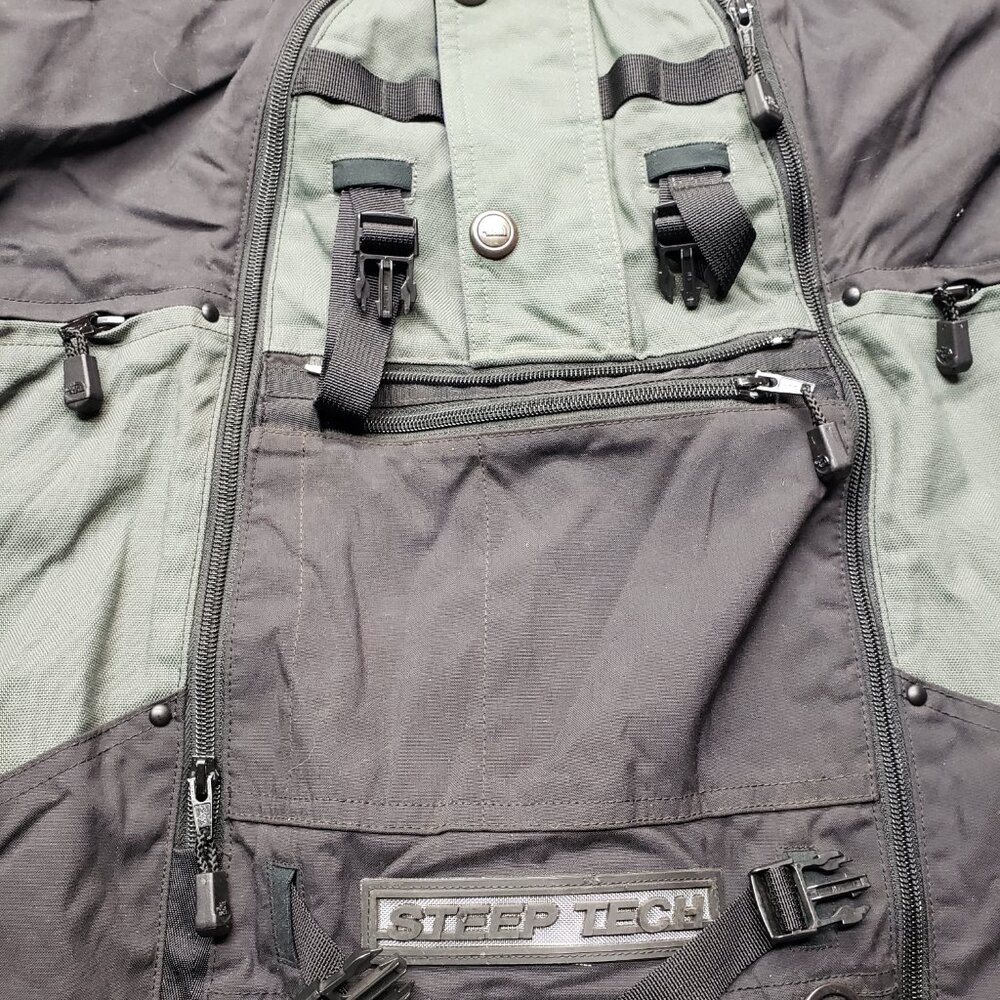 Vtg 1991 The North Face Steep Tech Scot Schmidt Jacket Aztec Gray Men Sz XL Rare - Picture 3 of 10